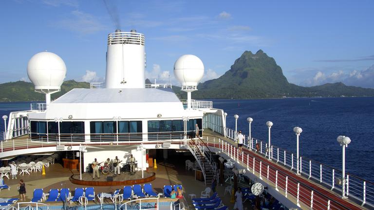 Auf einem Kreuzfahrtschiff