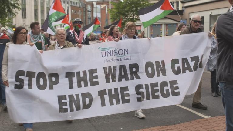 Proteste in Irland gegen den Krieg in Gaza