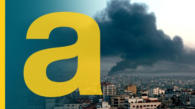 Rauch über Gebäude