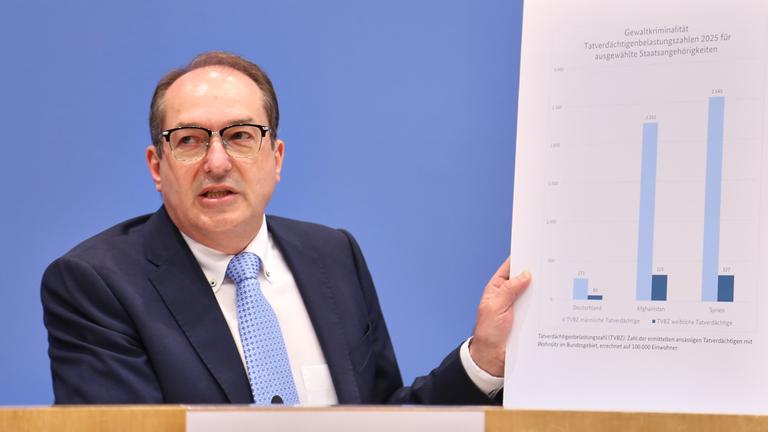 Berlin: Alexander Dobrindt stellt die Kriminalstatistik von 2025 vor.