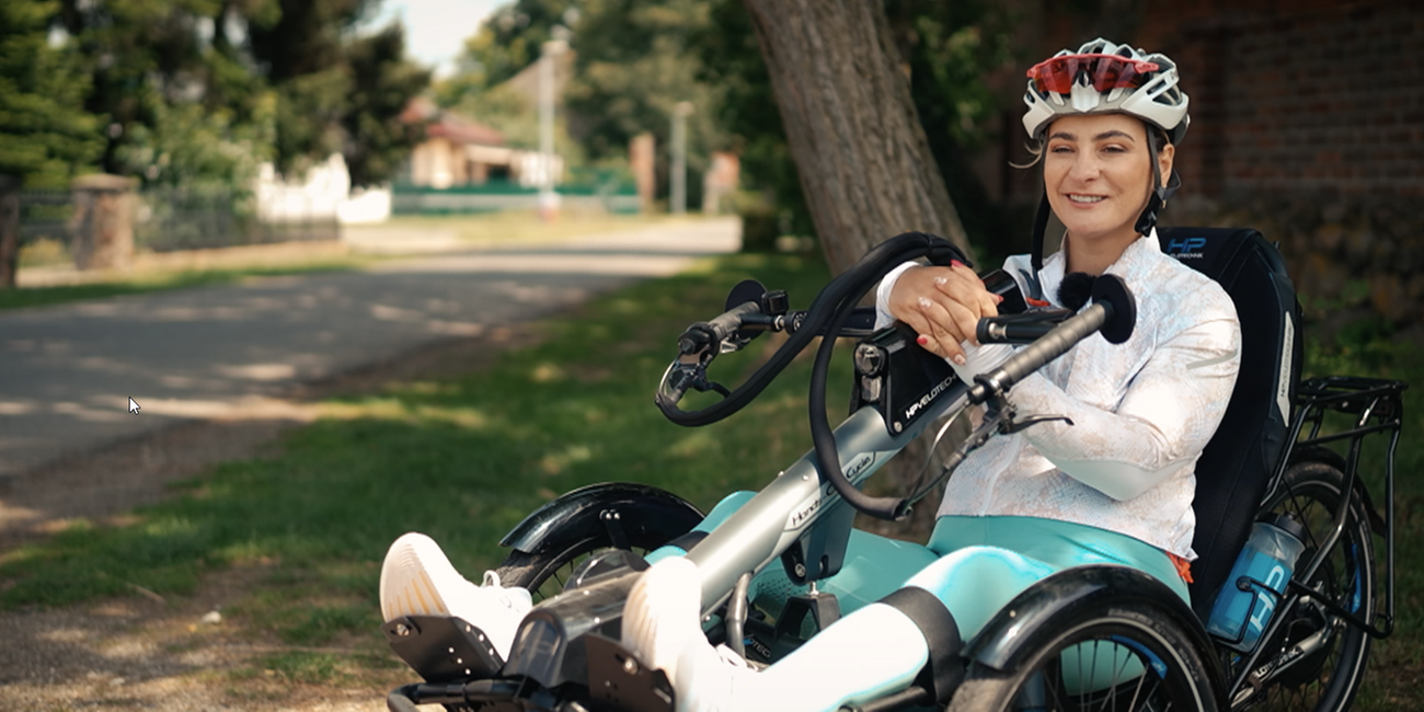 Kristina Vogel auf Handbike