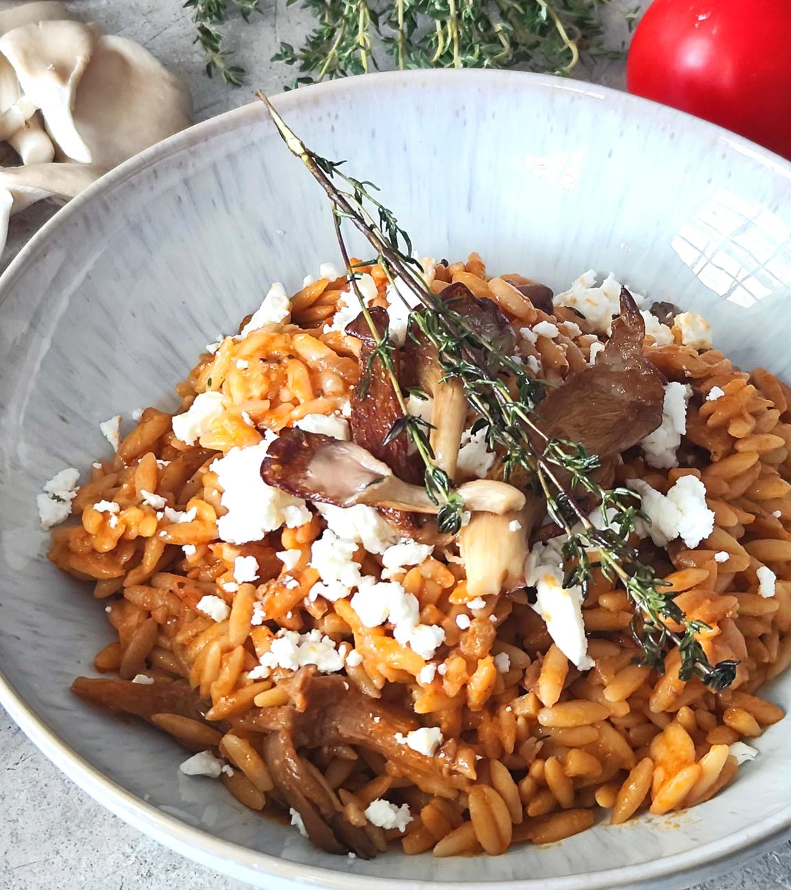 Kritharóto - Risotto mit Pilzen