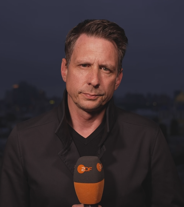 ZDF.Reporter Timm Kröger berichtet aus Kiew. 