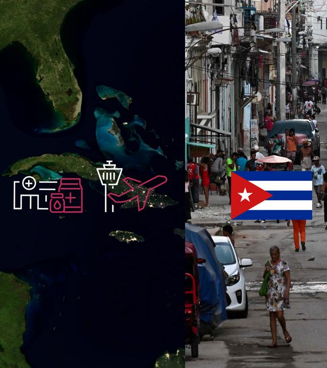 Das Grafikvideo erklärt das schwierige Verhältnis von Kuba und den USA.