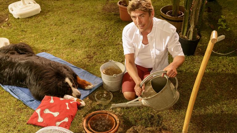 Fritz Fuchs baut für Keks eine "kühle Brise".