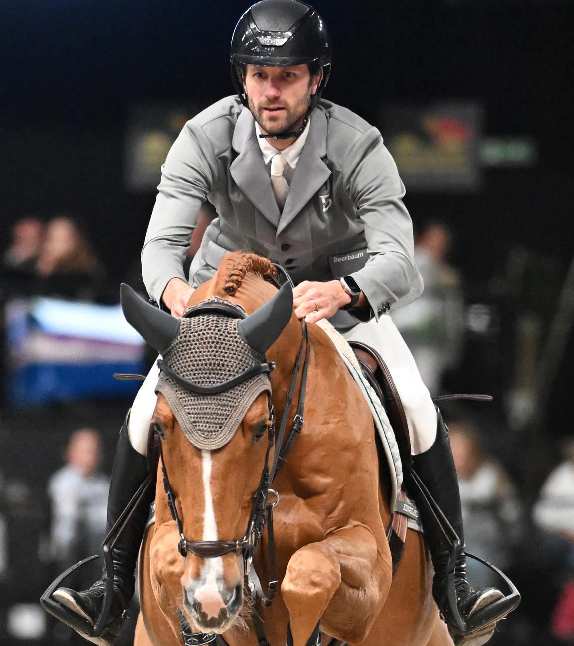 Christian Kukuk aus Deutschland auf seinem Pferd Cepano Baloubet. 