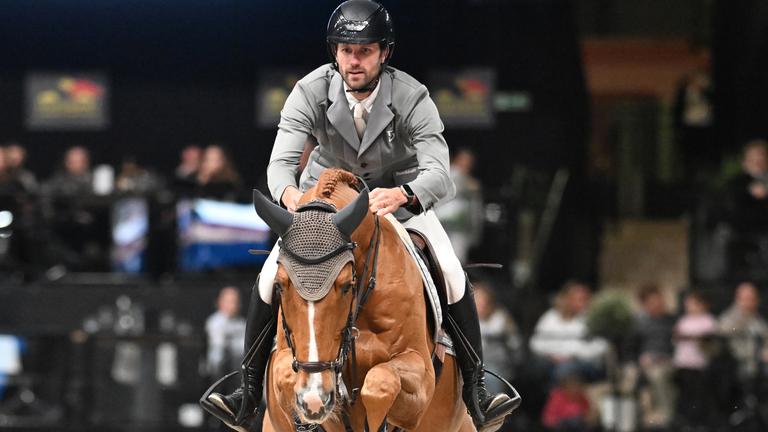 Christian Kukuk aus Deutschland auf seinem Pferd Cepano Baloubet. 