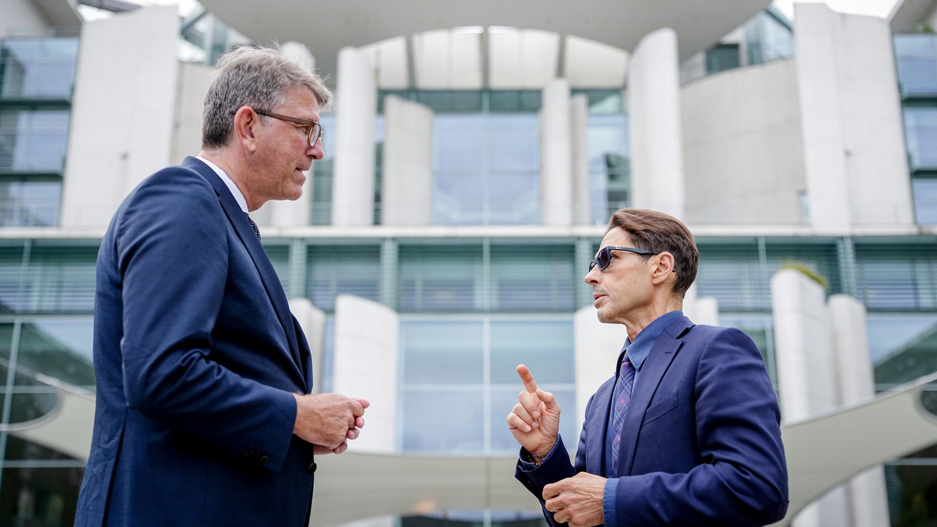 Kulturstaatsminister Weimer trifft Pier Silvio Berlusconi