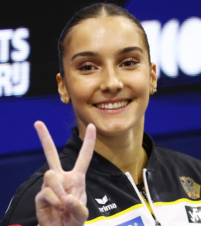 Kunstturnen: Helen Kevric holt den zweiten Platz im Finale am Stufenbarren der Frauen, aufgenommen am 24.10.2026