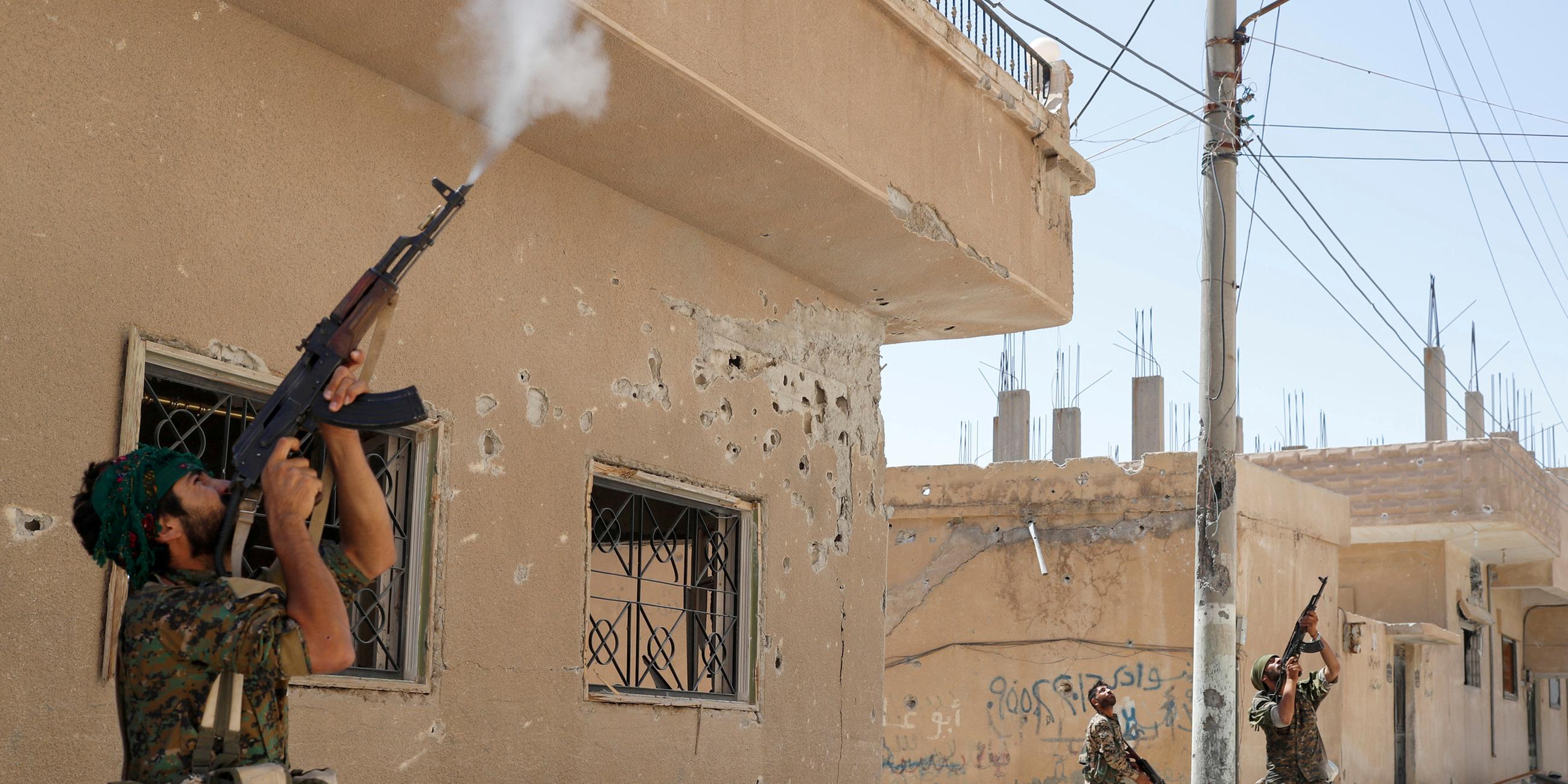 Kurdische YPG-Kämpfer in Syrien.