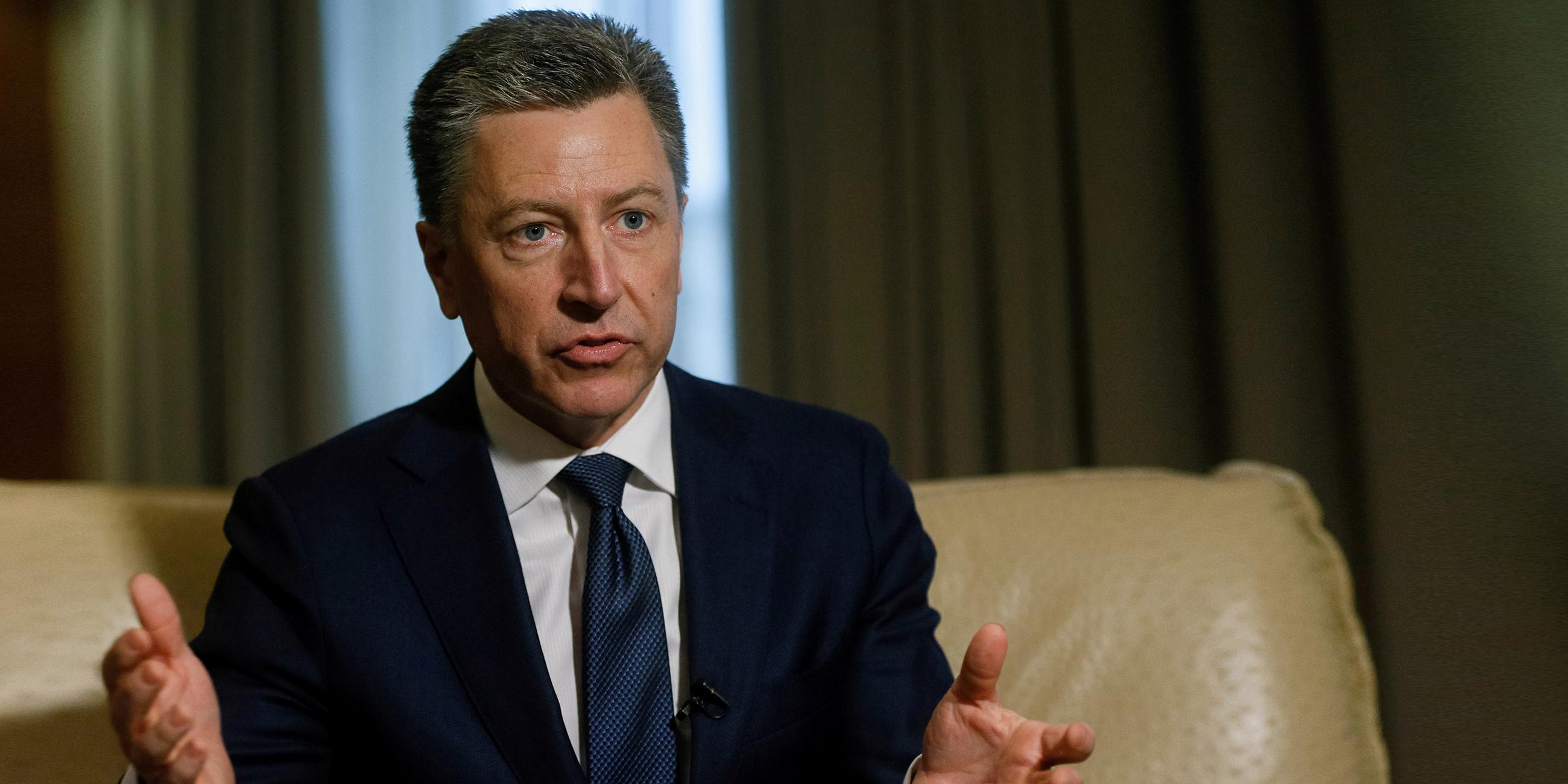 file photo - u.s. special representative for ukraine negotiations volker gestures during reuters interview in kiev