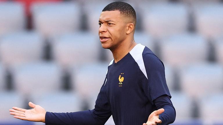 Kylian Mbappe, aufgenommen am 08.07.2024