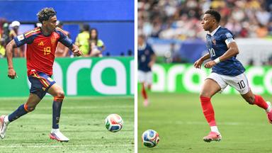 Lamine Yamal und Kylian Mbappé