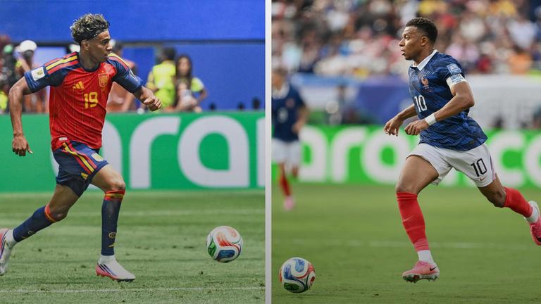Lamine Yamal und Kylian Mbappé