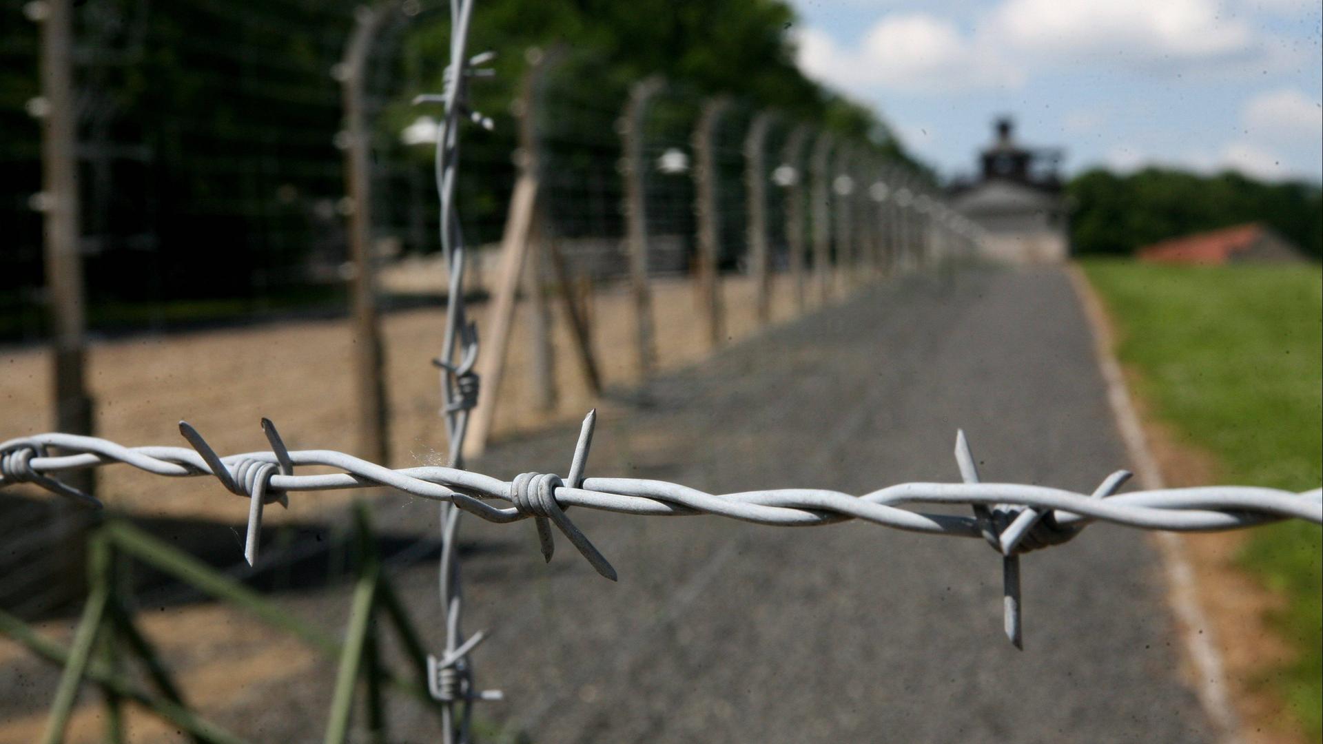 Symbolbild: Stacheldraht vor der Gedenkstätte Buchenwald