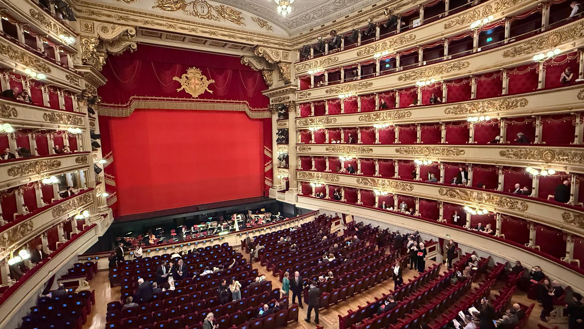 Der Saal des Opernhauses La Scala in Milan, Italien. (Archiv)