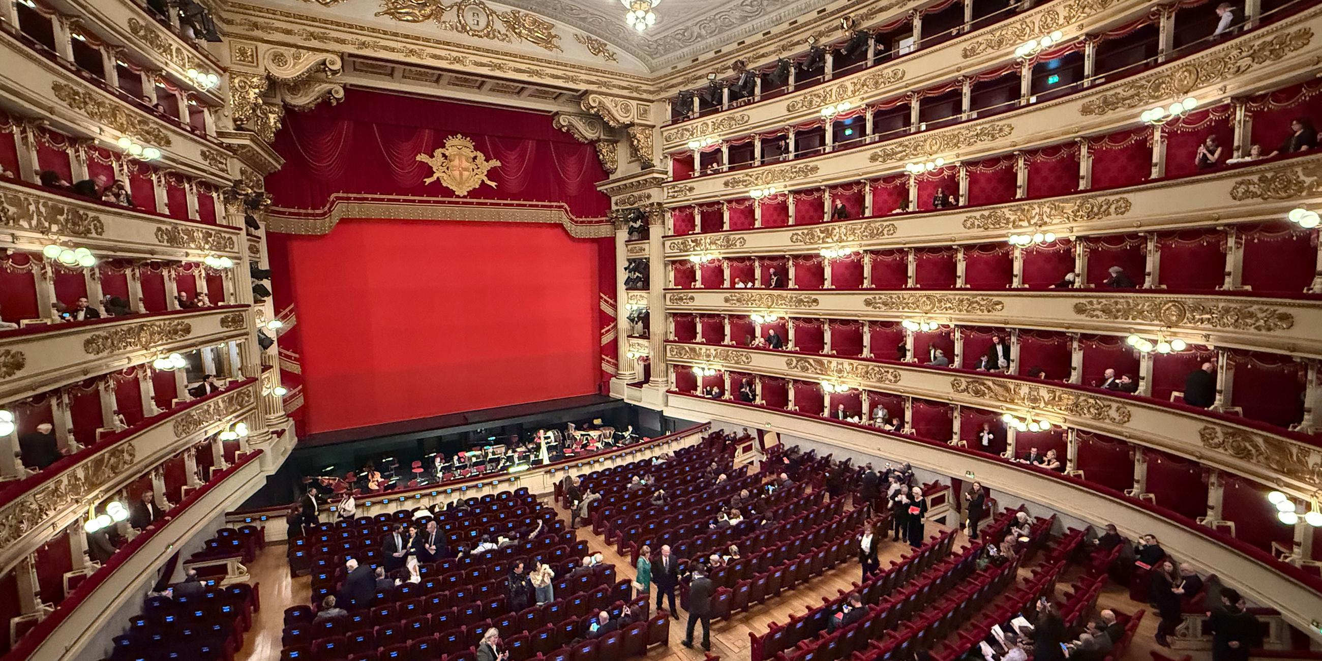 Der Saal des Opernhauses La Scala in Milan, Italien. (Archiv)