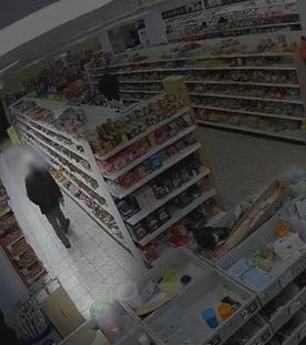 Ladendieb über Überwachungskamera