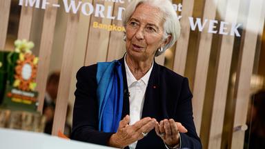 EZB-Präsidentin Christine Lagarde spricht zur digitalen Zukunft des Euro auf der AM2026 in Bangkok