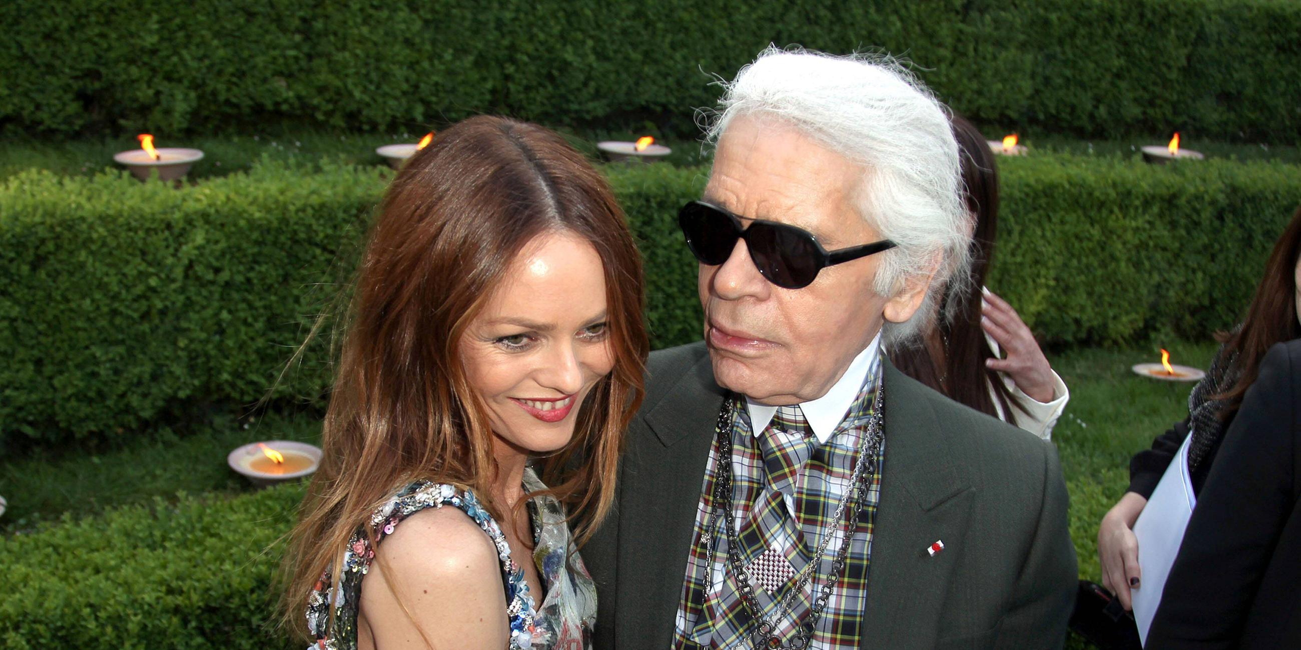 Vanessa Paradis mit Karl Lagerfeld