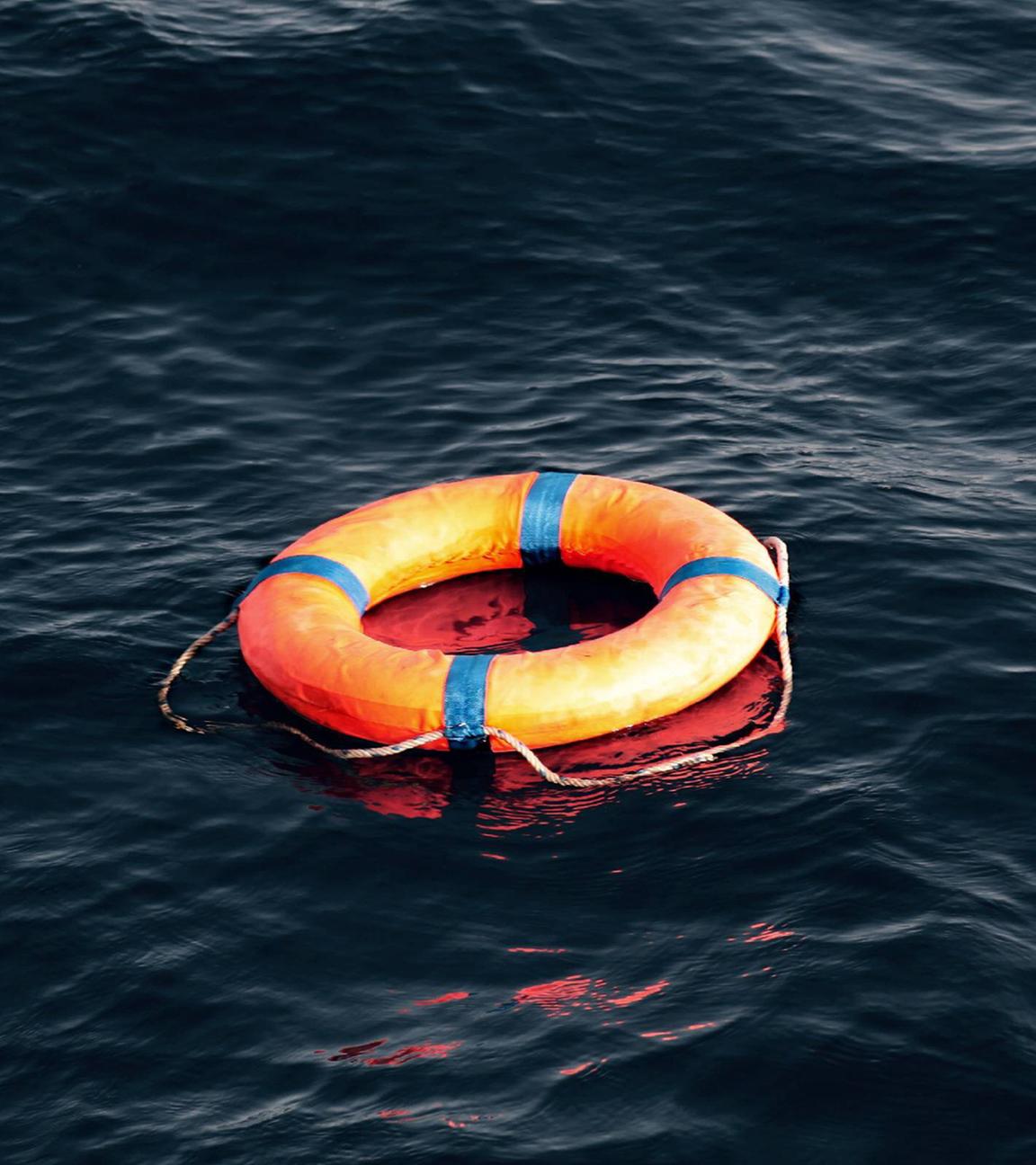 Rettungsring im Mittelmeer