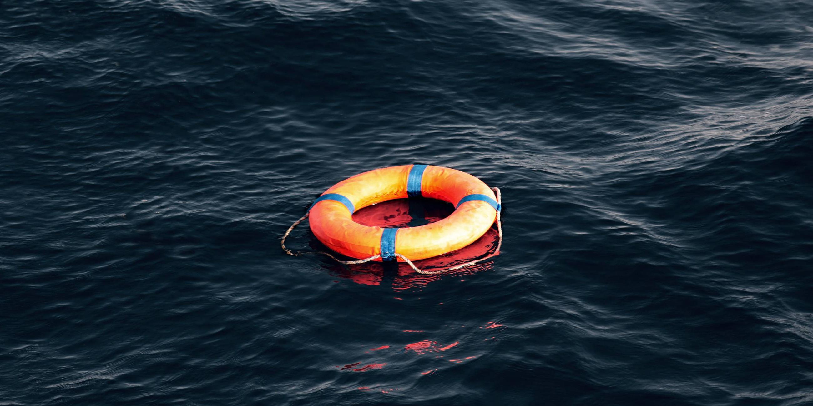 Rettungsring im Mittelmeer