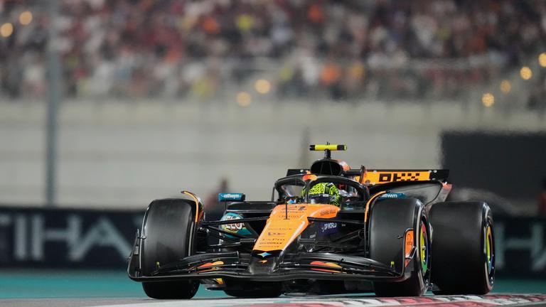 McLaren-Fahrer Lando Norris (Großbritannien) im Einsatz. 