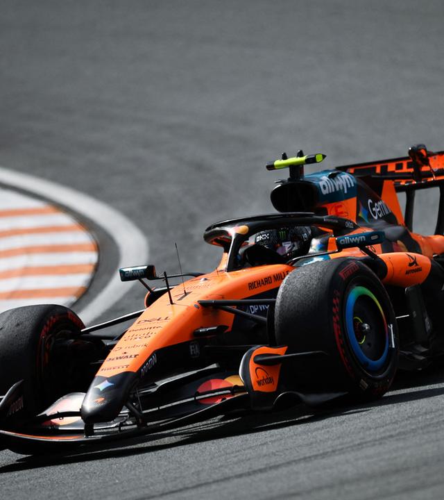 Lando Norris im McLaren während des Formel-1-Grand-Prix der Niederlande.
