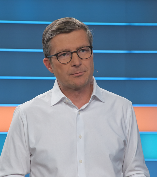 Stefan Leifert vom ZDF-Politbarometer im ZDFheute live-Studio