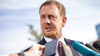 CDU-Spitzenkandidat Kretschmer nach der Landtagswahl in Sachsen.