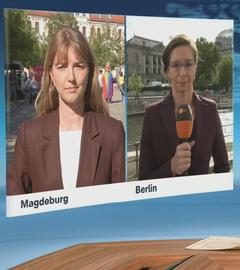 Schaltgspräch mit ZDF-Reporterin Luisa Houben