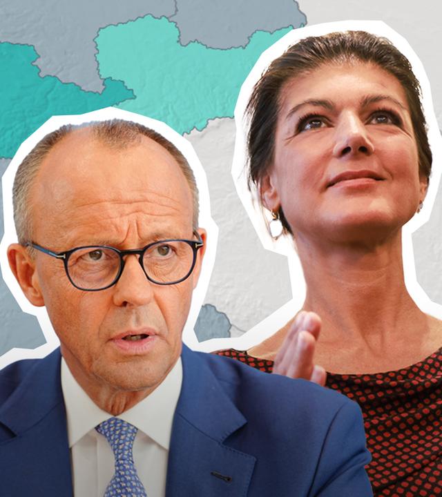 Sarah Wagenknecht und Friedrich Merz