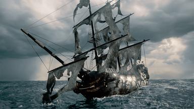 Ein Geisterschiff in der Nordsee. (Computeranimation)