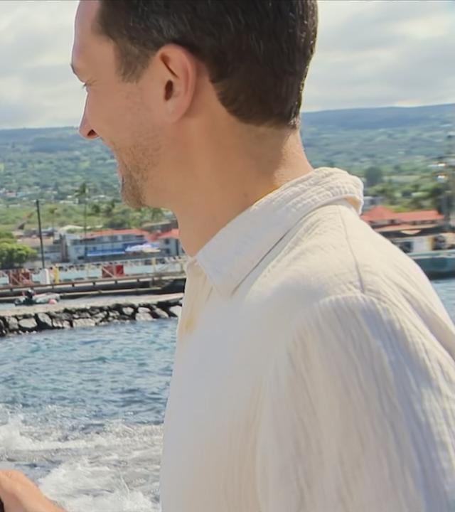 Patrick Lange im Interview mit ZDF-Reporter Florian Zschiedrich