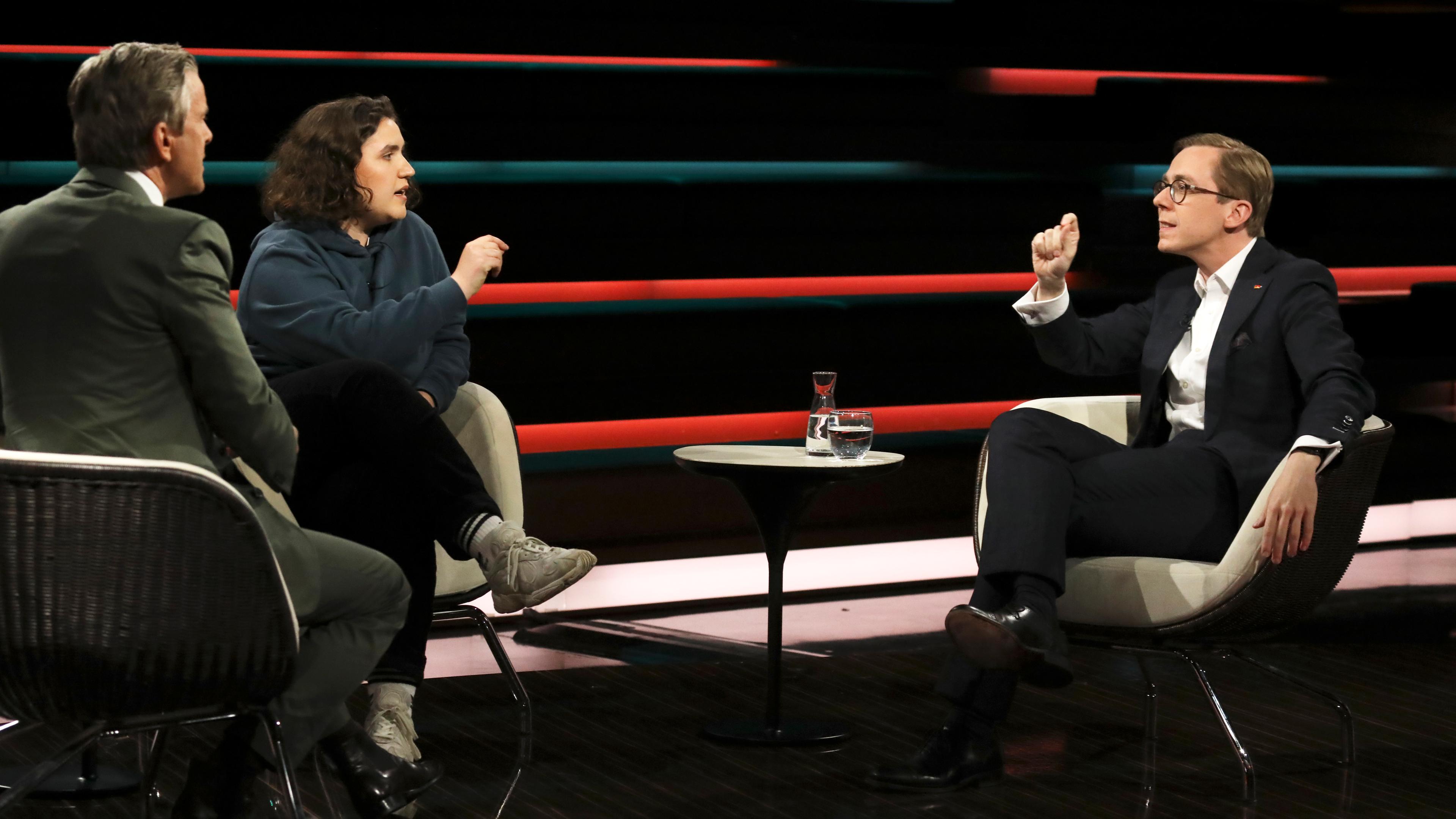 Katharina Stolla und Phillipp Amthor zu Gast bei Markus Lanz.