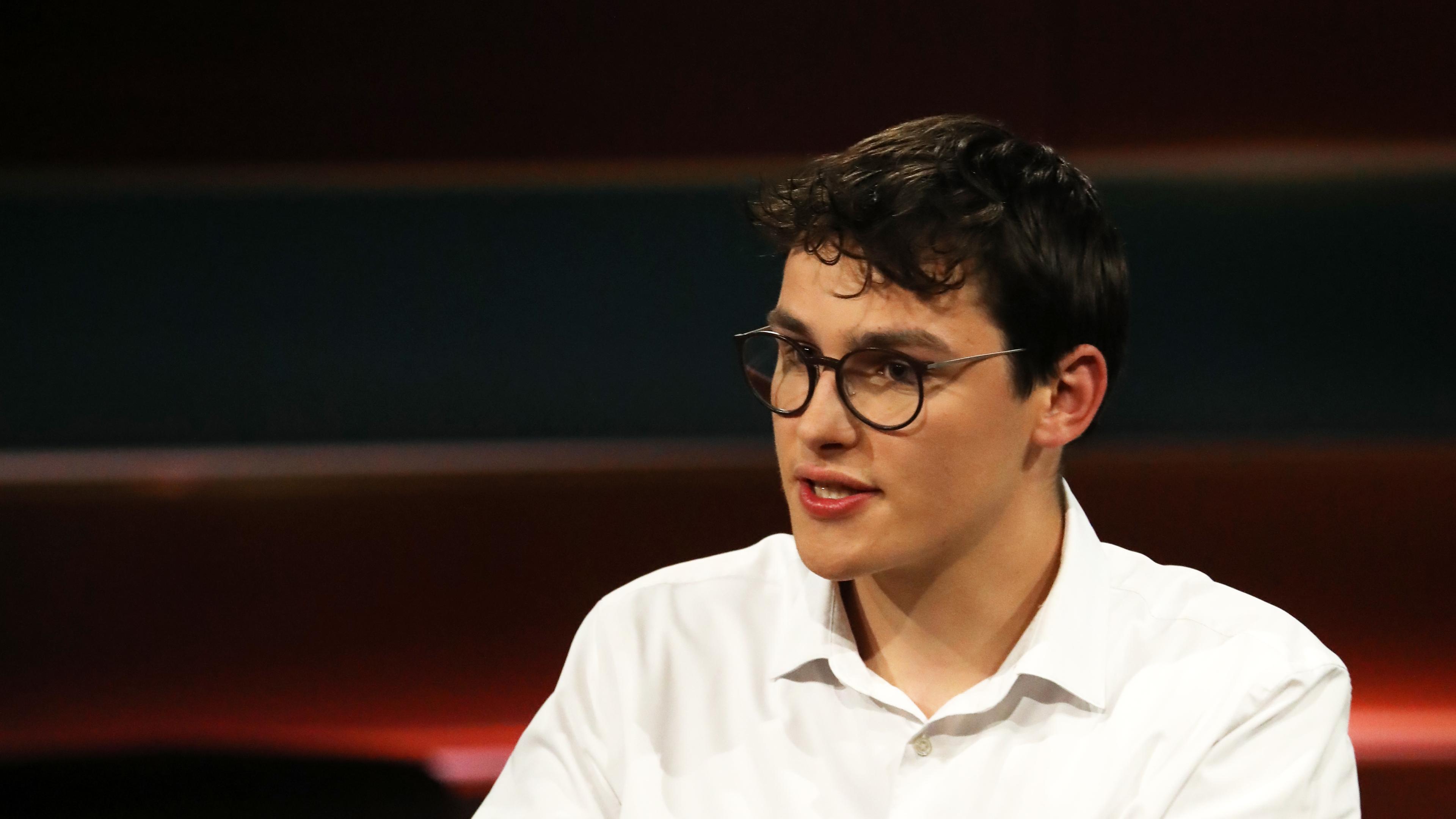 Der ehemalige Generalsekretär der Bundesschülerkonferenz, Florian Fabricius, bei Markus Lanz.