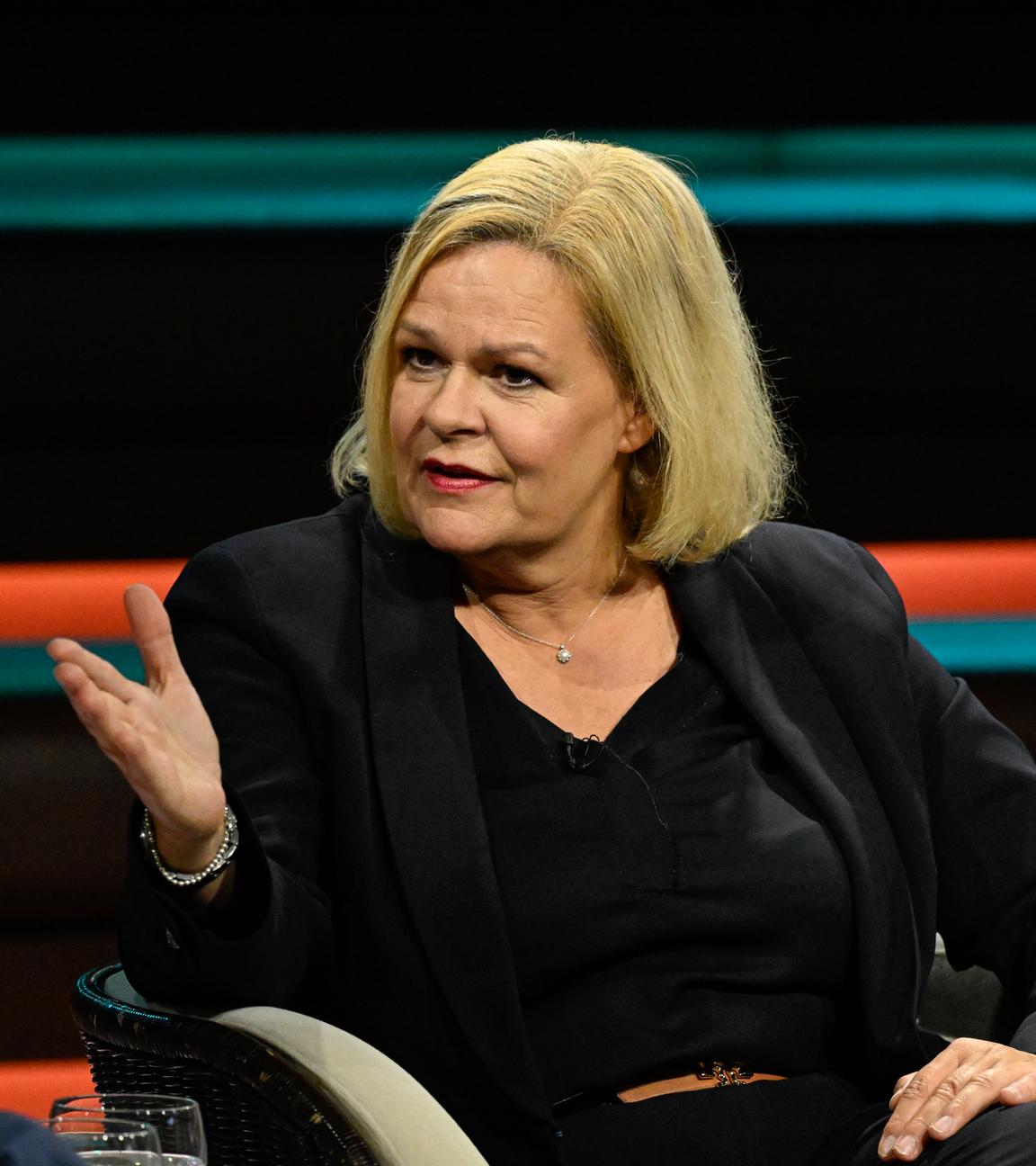 Nancy Faeser bei "Markus Lanz".