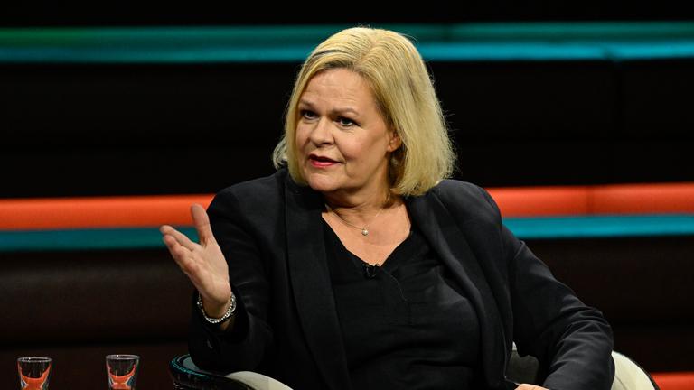 Nancy Faeser bei "Markus Lanz".