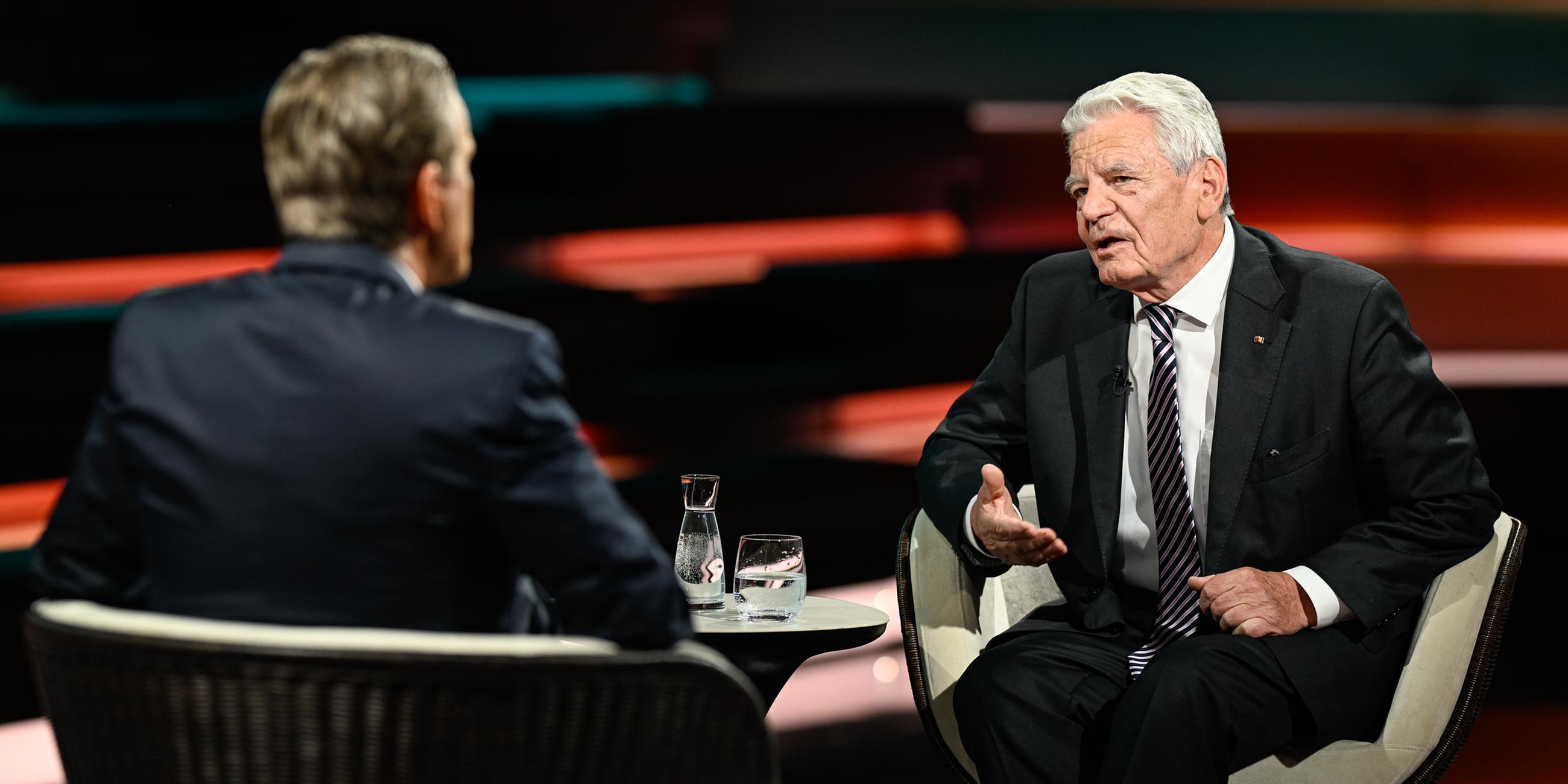 Markus Lanz und Joachim Gauck