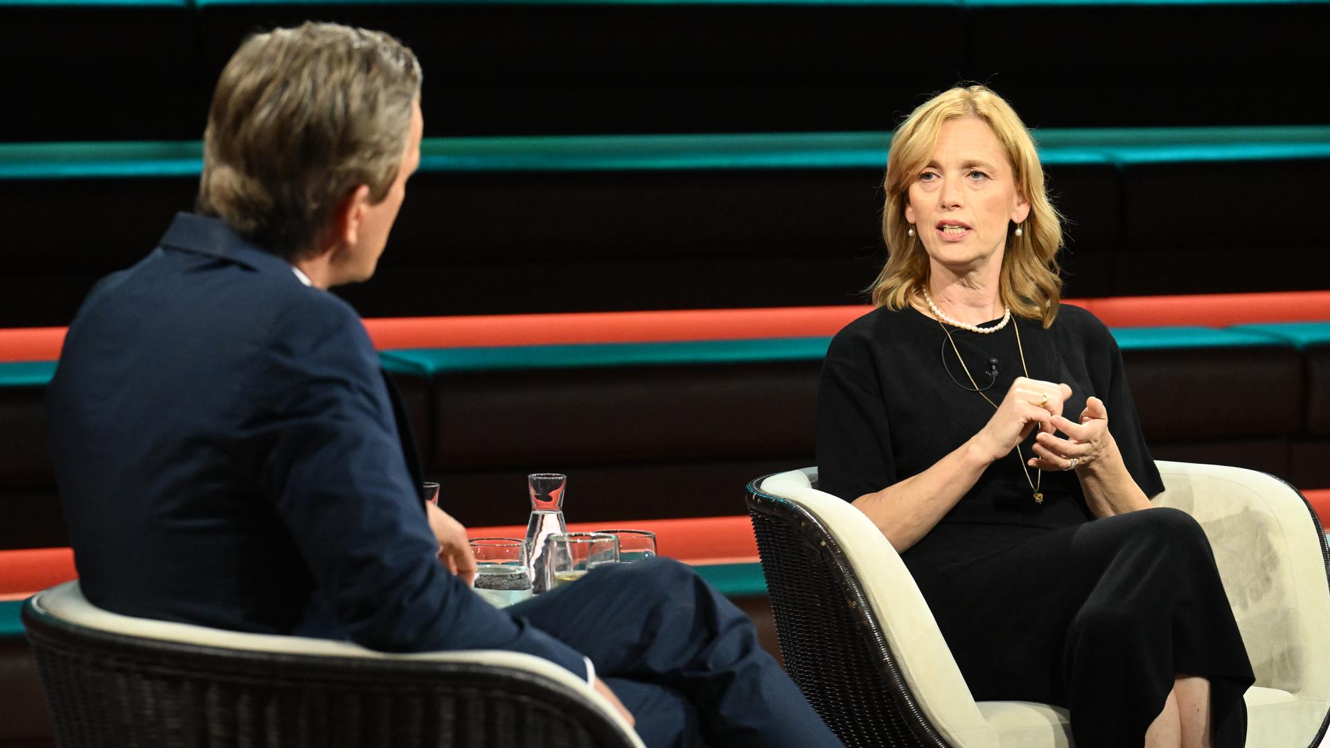 Karin Prien bei zu Gast bei Markus Lanz.