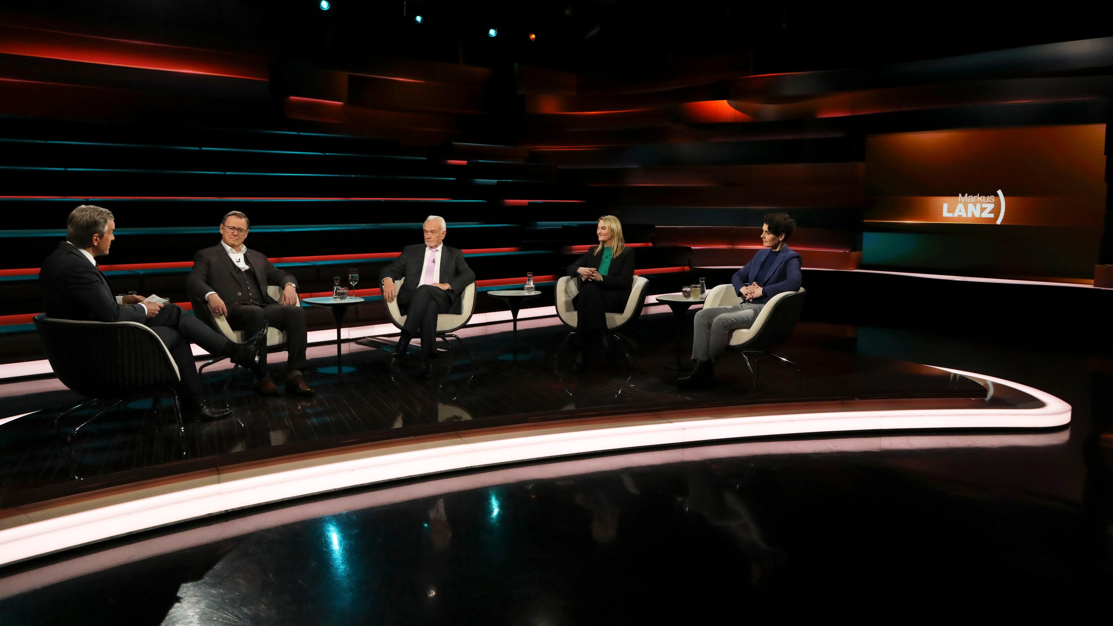 Bodo Ramelow, Wolfgang Kubicki, Kerstin Münstermann, Anna Lehmann zu Gast bei "Markus Lanz".