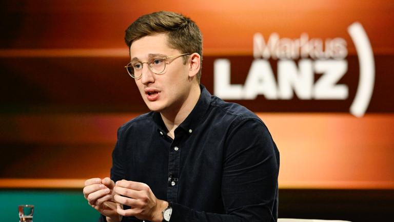 Juso-Chef Philipp Türmer zu Gast bei Markus Lanz.