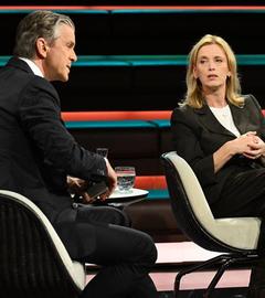 Markus Lanz und Karin Prien sind zu sehen. Karin Prien ist Gast bei "Markus Lanz".