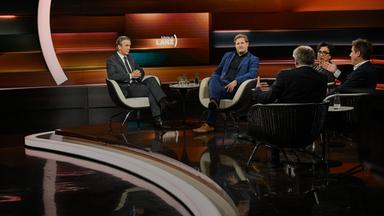 Zu Gast bei Markus Lanz: Michael Bröcker, Mariam Lau, Markus Feldenkirchen und Albrecht von Lucke.