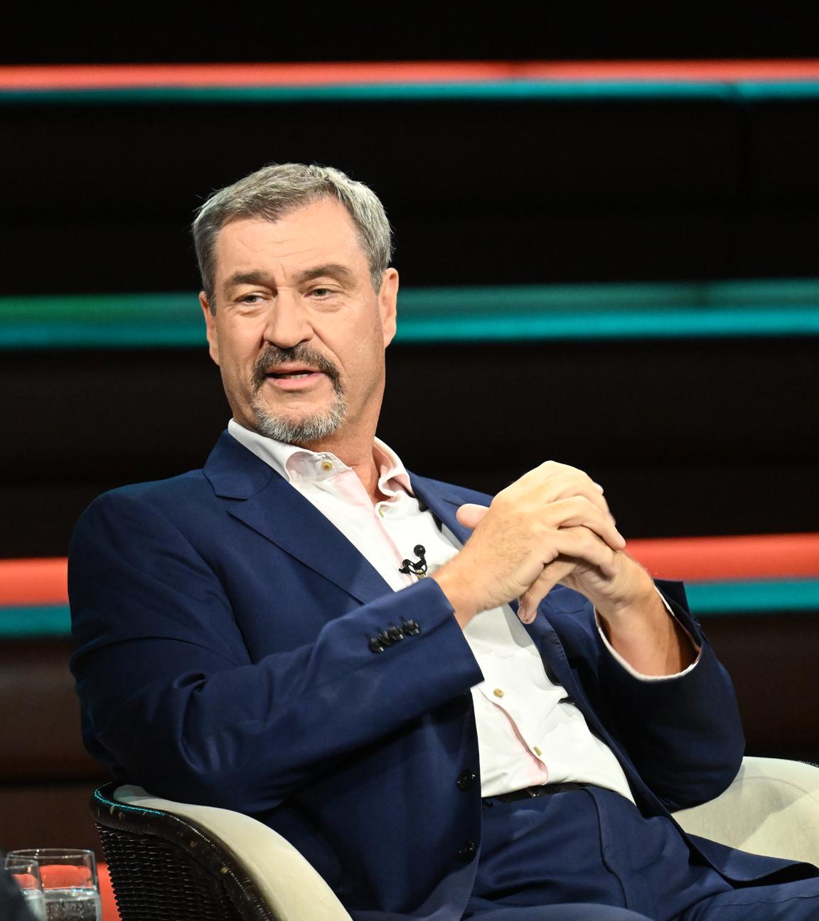 Markus Söder zu Gast bei Markus Lanz.