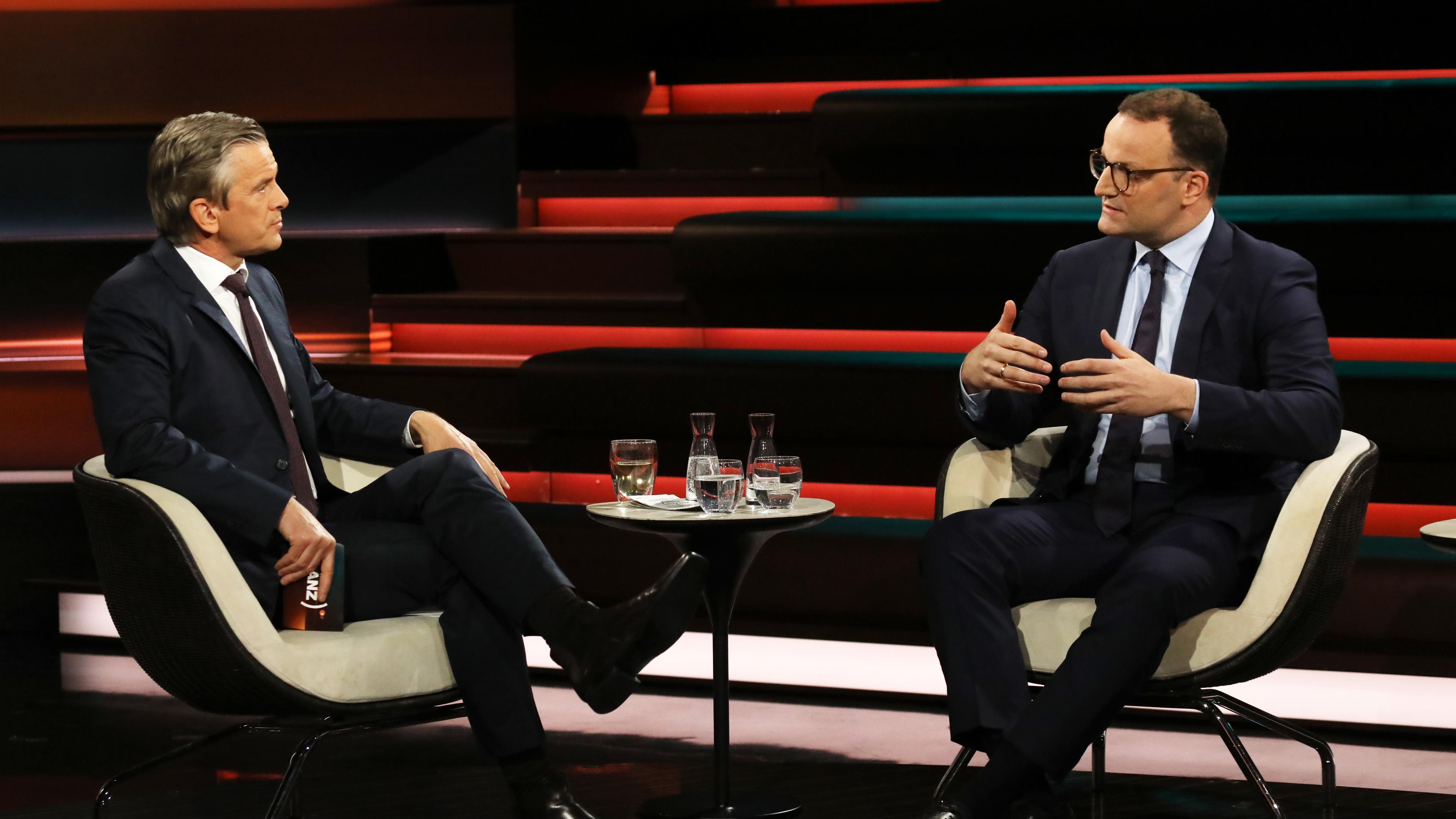 CDU-Politiker Jens Spahn zu Gast bei Markus Lanz.