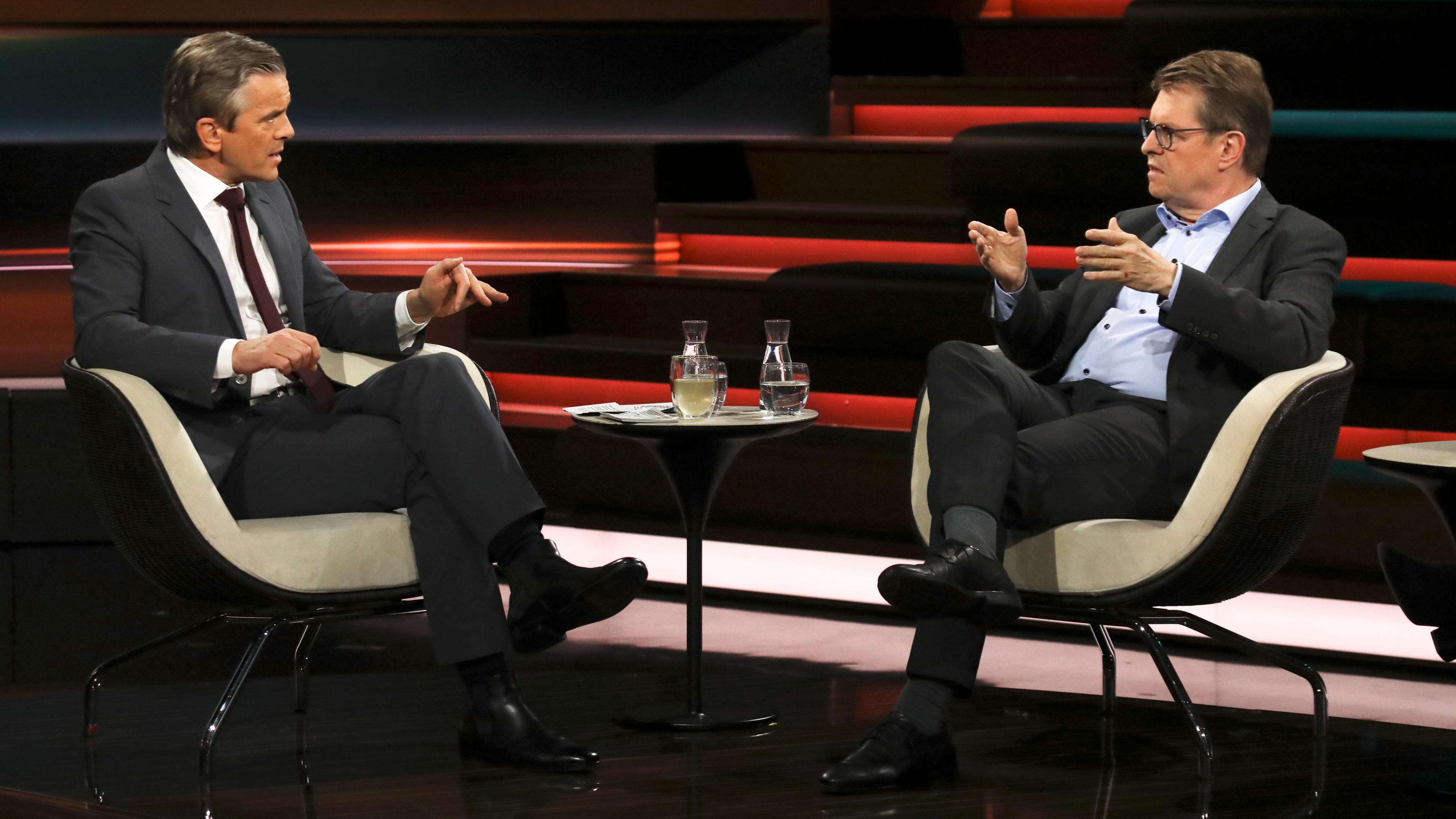 Ralf Stegner zu Gast bei Markus Lanz.