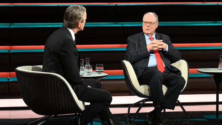 Peer Steinbrück zu Gast bei "Markus Lanz".