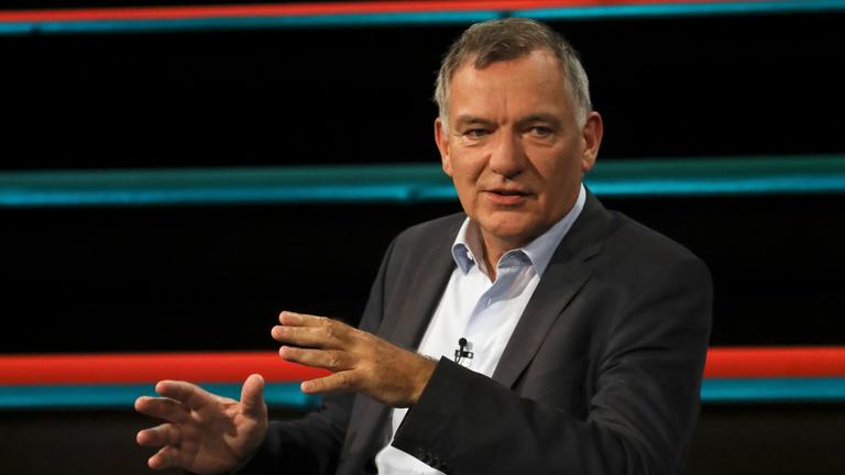Linken Politiker Jan van Aken zu Gast im Talk bei Markus Lanz.