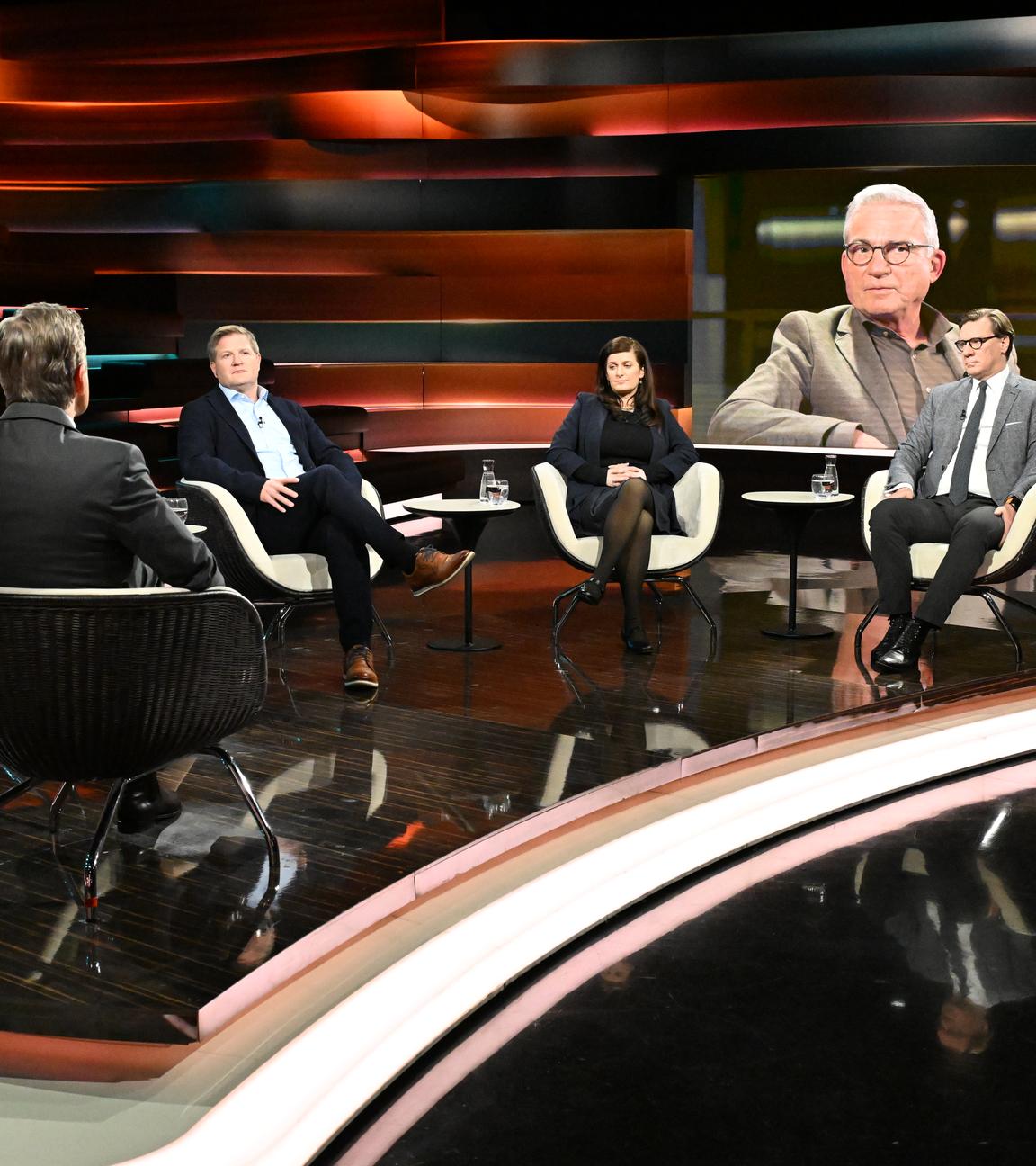 Markus Lanz, Franziska Brantner, Michael Bröcker, Azadeh Zamirirad, Nico Lange und Schalte: Thomas Strobl.